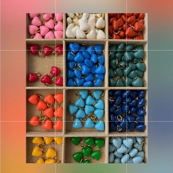 ROXANNE ASSOULIN The Mini Puffy Heart Charm in Red firm price - Picture 8 of 16